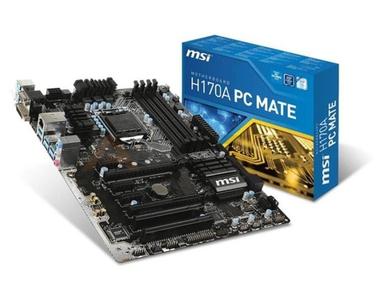 Płyta MSI H170A PC MATE /H170/DDR4/SATA3/SE/USB3.1/PCIe3.0/s.1151/ATX