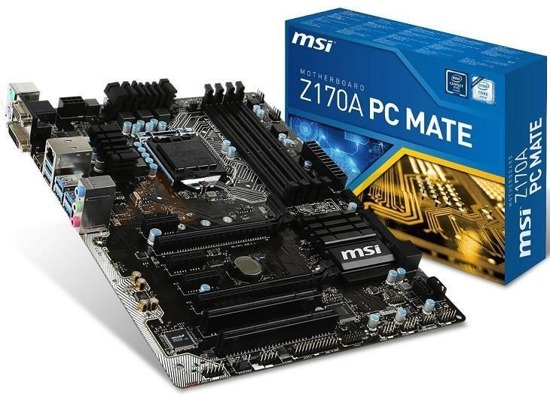 Płyta MSI Z170A PC MATE /Z170/DDR4/SATA3/M.2/SE/USB3.1/PCIe3.0/s.1151/ATX