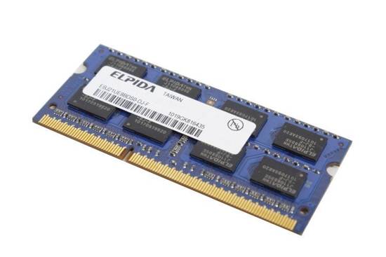 Poleasingowa Pamięć RAM ELPIDA 2GB DDR3 1600MHz PC3-12800s SODIMM Laptop