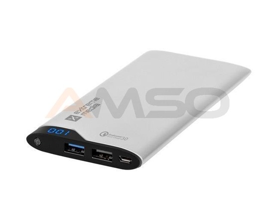 Power Bank Natec Extreme Media QC-100 silver Qualcomm Quick Charge 3.0 (10000 mAh)