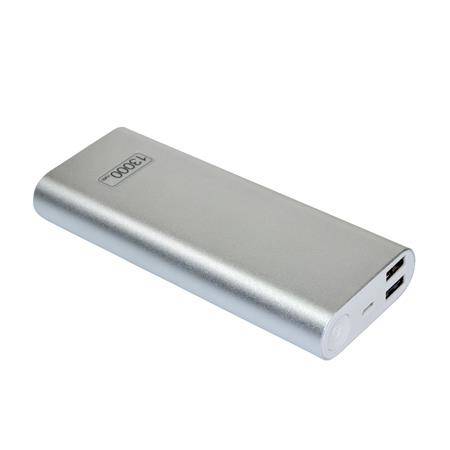 PowerBank VAKOSS TP-2597S (13000mAh; microUSB, USB 2.0; kolor srebrny)
