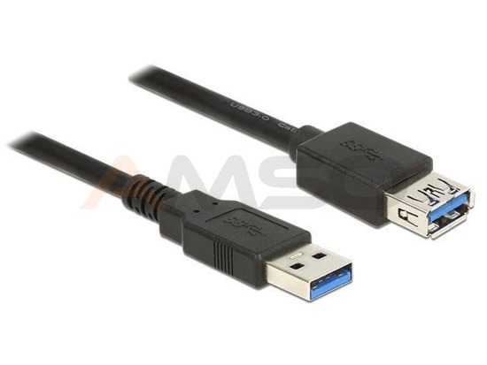 Przedłużacz Delock USB AM-AF 3.0 0,5m czarny
