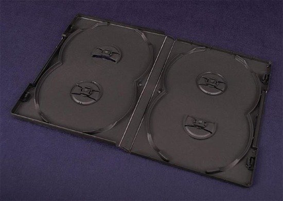 Pudełko Esperanza na 4 DVD 14mm 3066 czarne