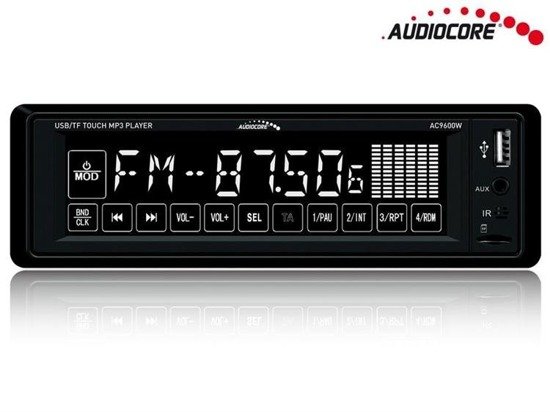Radioodtwarzacz Audiocore AC9600W MP3/WMA/USB/SD RDS/Bluetooth handsfree + pilot