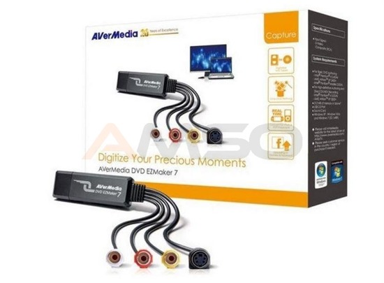 Rejestrator obrazu Avermedia DVD EZMAKER 7 USB (video grabber) – uszkodzone opakowanie