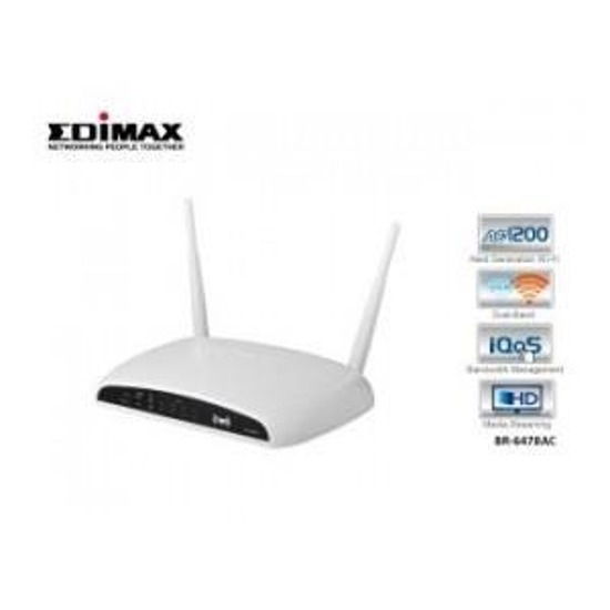 Router Edimax BR-6478AC WiFi AC1200 4xGiga Dualband