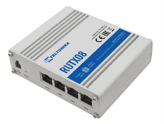Router przewodowy Teltonika RUTX08, 4x LAN/WAN Gigabit, USB
