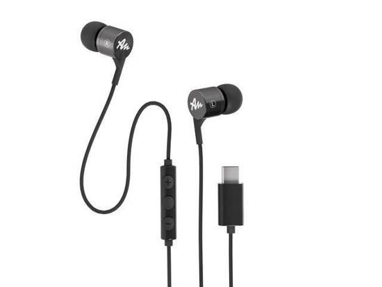 Słuchawki z mikrofonem Audictus Explorer 2.0 dokanałowe szare type-C
