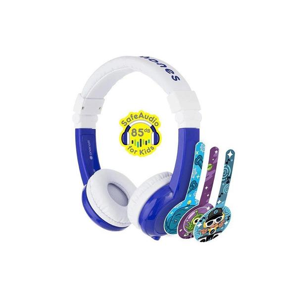 Słuchawki z mikrofonem BuddyPhones Explore Blue dla dzieci 85dB