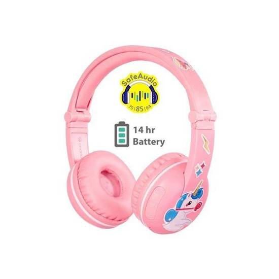 Słuchawki z mikrofonem BuddyPhones Play Pink Bluetooth dla dzieci 75/85/94dB