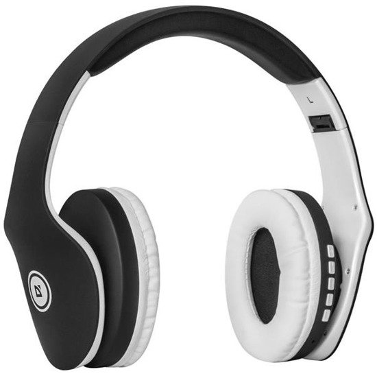 Słuchawki z mikrofonem Defender FREEMOTION B525 bezprzewodowe Bluetooth + MP3 Player czarno-białe