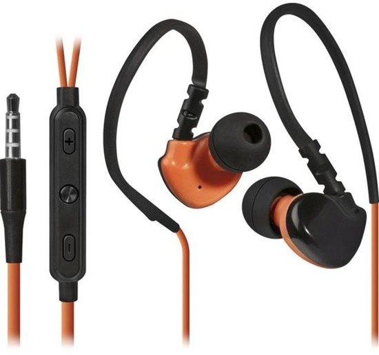 Słuchawki z mikrofonem Defender OUTFIT W770 douszne czarno-pomarańczowe