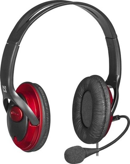 Słuchawki z mikrofonem Defender PHOENIX 875U Gaming czarno-czerwone