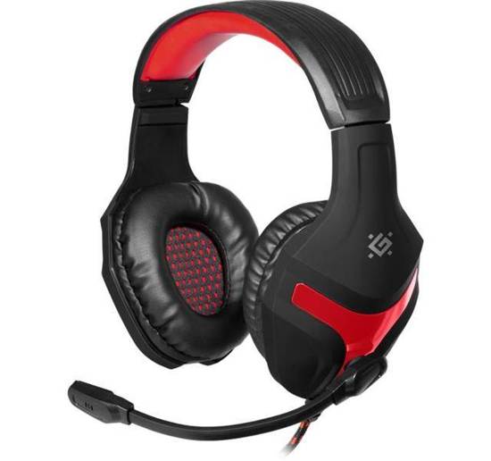 Słuchawki z mikrofonem Defender SCRAPPER 500 Gaming czerwono-czarne