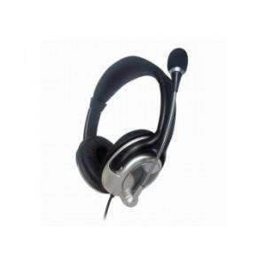 Słuchawki z mikrofonem Gembird MHS-401 czarno-srebrne