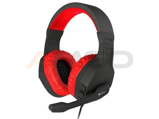 Słuchawki z mikrofonem Genesis Argon 200 Gaming czarno-czerwone