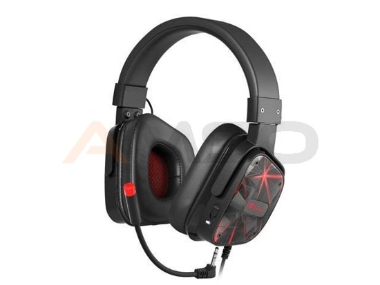 Słuchawki z mikrofonem Genesis Argon 570 Gaming czarno-czerwone