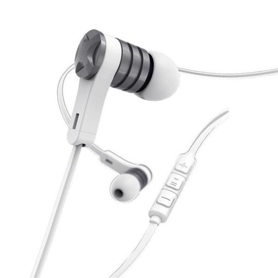Słuchawki z mikrofonem Hama "Intense" dokanałowe białe