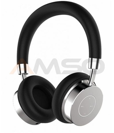 Słuchawki z mikrofonem Manta HDP9009 Bluetooth srebrne DIAMAND
