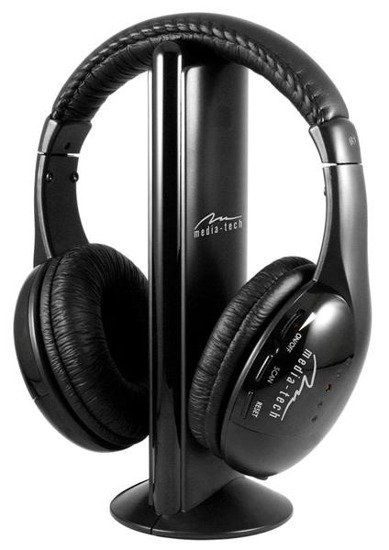 Słuchawki z mikrofonem Media-Tech MT3578 Sirius Pro  bezprzewodowe czarne