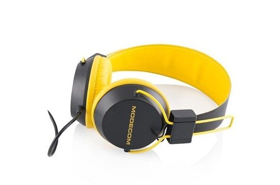 Słuchawki z mikrofonem Modecom MC-400 CURCUIT czarno-żółte