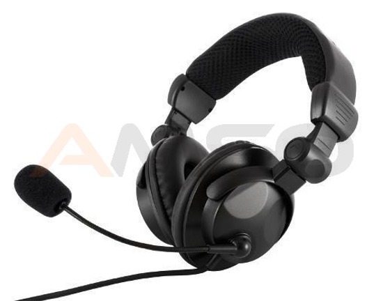 Słuchawki z mikrofonem Modecom MC-826 HUNTER Gaming czarne