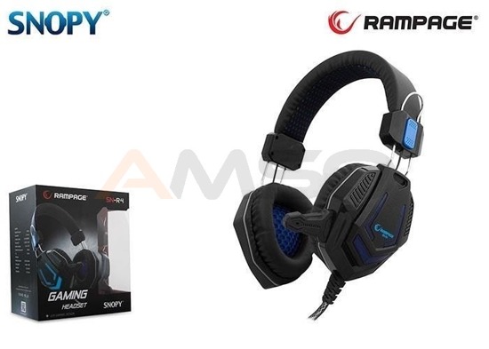 Słuchawki z mikrofonem Rampage SN-R4 Gaming czarne