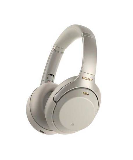 Słuchawki z mikrofonem Sony WH1000XM3 (kolor srebrny