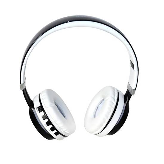 Słuchawki z mikrofonem VAKOSS SK-852BW, Bluetooth, czarno-białe