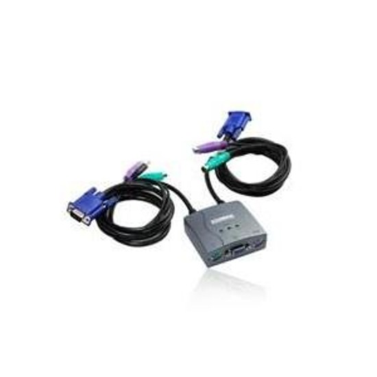 Switch KVM Edimax EK-PA2C 2xPS2 z kablami i audio