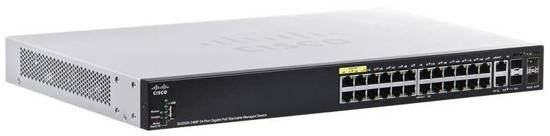 Switch PoE Cisco SG350X-24MP-K9-EU (24x 10/100/1000Mbps, 2x 10/100/1000/10000Mbps)