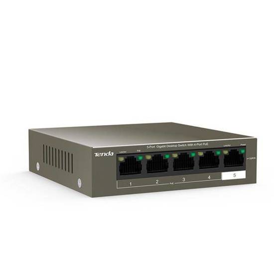 Switch PoE Tenda TEG1105P-4-63W (5x 10/100/1000Mbps)