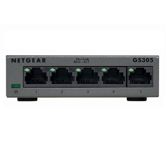 Switch niezarządzalny Netgear GS305-100PES 5x10/100/1000 RJ45