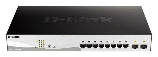 Switch zarządzalny D-Link DGS-1210-10MP 8x1000 Mbps Gigabit PoE 2x SFP