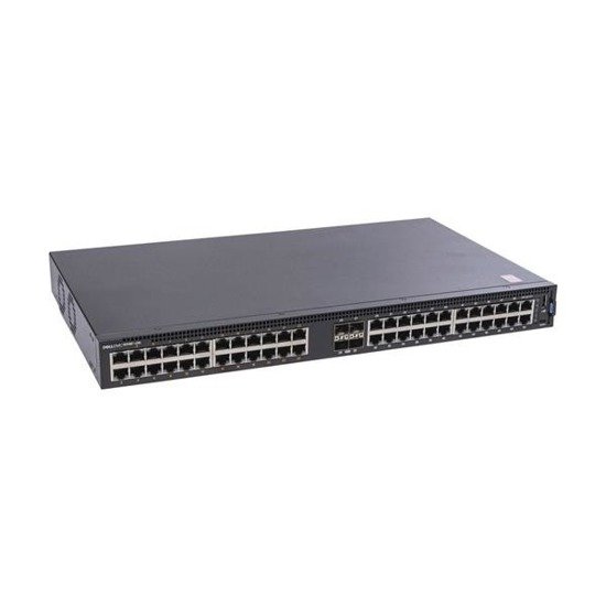 Switch zarządzalny Dell EMC Networking N1148P, L2, 48 ports RJ45 1GbE, PoE+, 4 ports SFP+ 10GbE, Stacking