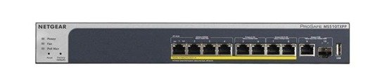 Switch zarządzalny Netgear MS510TXPP ProSafe Switch PoE+ LAN 4x1G 2x2,5G 2x5G 1x10G 1xSFP+
