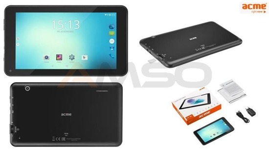 Tablet ACME TB719 7"/quad-core/RK3126/1,3GHz/1024x600/1GB DDRIII/8GB/WIFI/G-sensor/ MICRO SD do 32GB/CAM 0,3MP/ANDROID 6.0