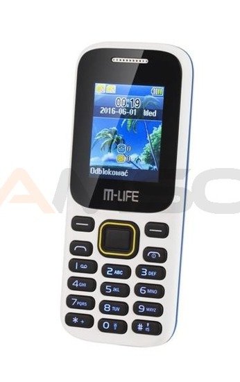 Telefon GSM M-Life ML0586.1 DualSIM biały