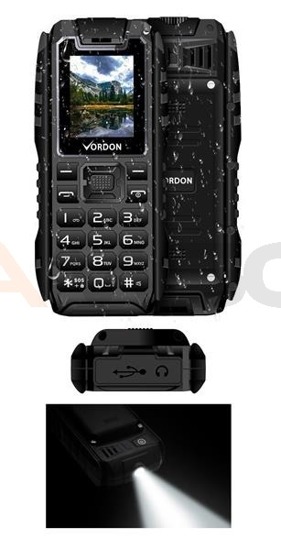 Telefon Vordon RG1 na trudne warunki z funkcją power banku