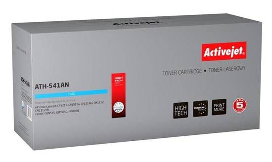 Toner Activejet ATH-541AN (zamiennik HP 125A CB541A, Canon CRG-716C; Premium; 1400 stron; niebieski)