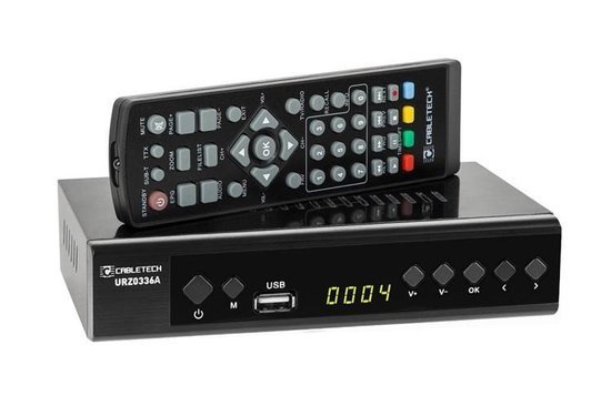 Tuner Cabletech DVB-T / DVB-T2 HD do TV naziemnej H.265 HEVC LAN