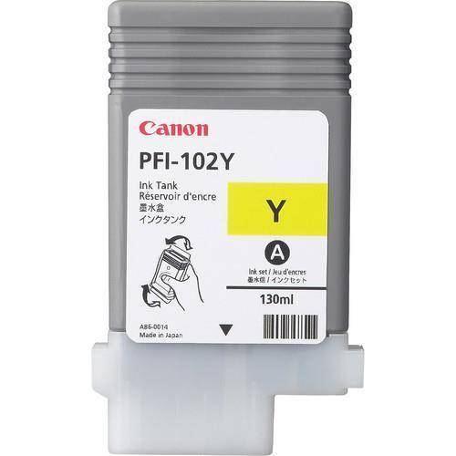 Tusz Canon CF0898B001AA (oryginał PFI102Y PFI-102Y; 130 ml; żółty)