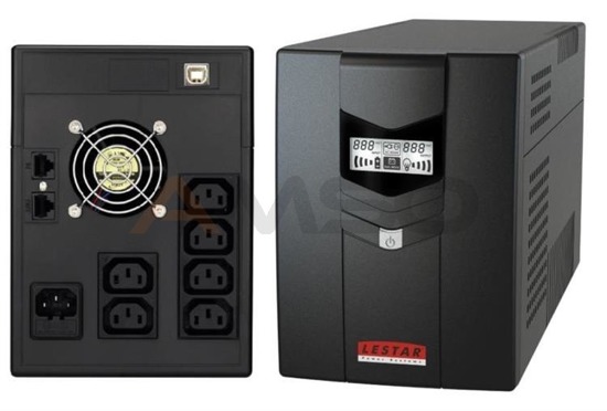 UPS Lestar V-1500 L-INT AVR Sinus LCD 6xIEC USB RJ BLACK