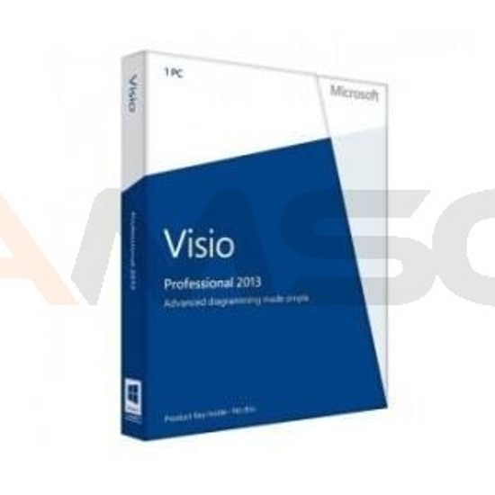 Visio Professional 2013 32-bit/x64 POLISH Medialess