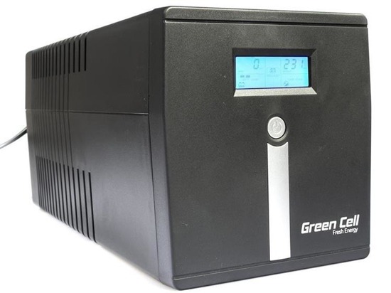 Zasilacz awaryjny UPS Green Cell Line-Interactive MicropowerLCD 1000VA 600W