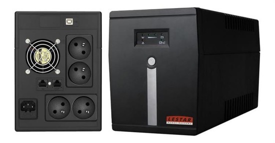 Zasilacz awaryjny UPS Lestar MC-2000ffu Line-Interactive AVR 4xFR 2000VA/1200W USB BLACK