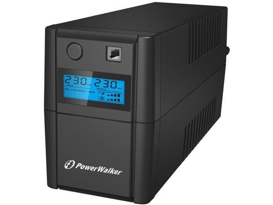 Zasilacz awaryjny UPS Power Walker Line-Interactive 850VA, 2x SCHUKO, RJ11, USB, LCD