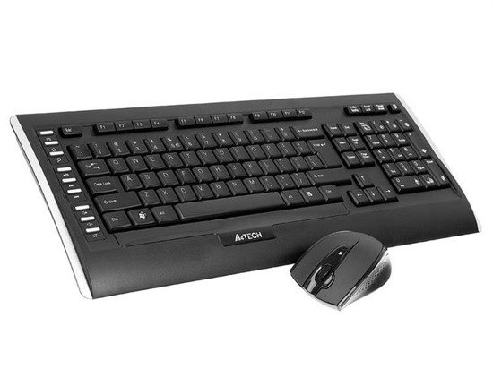Zestaw bezprzewodowy klawiatura + mysz A4Tech 9300F czarny
