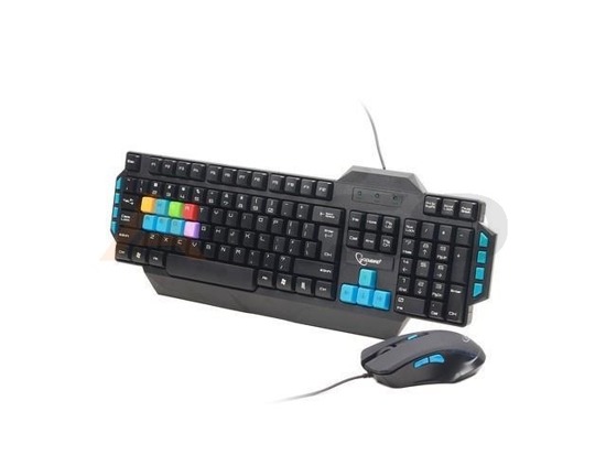 Zestaw przewodowy klawiatura + mysz Gembird Gaming czarny