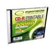 CD-R Esperanza 52x 700MB (Slim Case 1) Printable